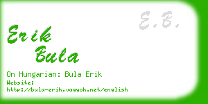 erik bula business card